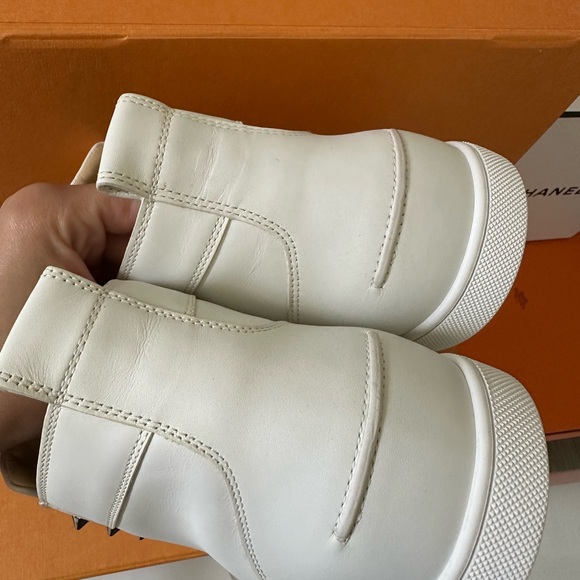 Christian Louboutin White High-Top Men's Shoes size 45 1/2 - Picture 9 of 15